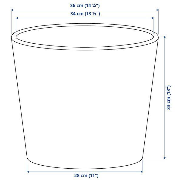 Горщик для квітів IKEA SOJABÖNA Діаметр - 32 см Білий 205.335.92 205.335.92 ➜ Пакуємо МИ📦 фото Горщик для квітів IKEA SOJABÖNA Діаметр - 32 см Білий 205.335.92 205.335.92 ➜ Пакуємо МИ📦 фото
