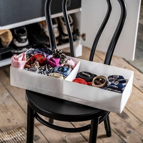 Коробка с отделениями IKEA STUK 20х51х10 см Белая 604.744.30 604.744.30 ➜ Пакуємо МИ📦 фото