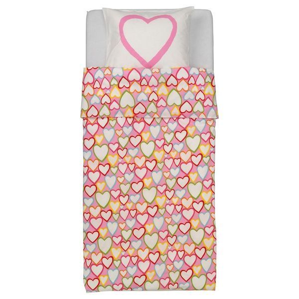 Набір постільної білизни IKEA VITAMINER HJÄRTA 150x200/50x60 см 2 предмети 801.632.91 801.632.91 ➜ Пакуємо МИ📦 фото Набір постільної білизни IKEA VITAMINER HJÄRTA 150x200/50x60 см 2 предмети 801.632.91 801.632.91 ➜ Пакуємо МИ📦 фото