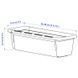 Контейнер выдвижной IKEA KACKLA 25-38x9 см Белый 906.020.49 906.020.49 ➜ Пакуємо МИ📦 фото 7