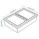 Контейнер с крышкой на 2 отделения IKEA SOCKERBIT 50x77x19 см Белый 204.115.24 204.115.24 ➜ Пакуємо МИ📦 фото 5
