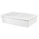 Контейнер с крышкой на 2 отделения IKEA SOCKERBIT 50x77x19 см Белый 204.115.24 204.115.24 ➜ Пакуємо МИ📦 фото 1