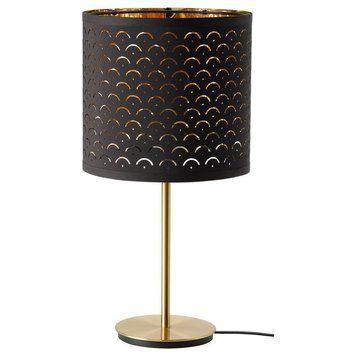 Настольная лампа IKEA NYM&Ouml; / SKAFTET Диаметр - 24 см Черно-золотистая 093.193.29 093.193.29 ➜ Пакуємо МИ📦 фото