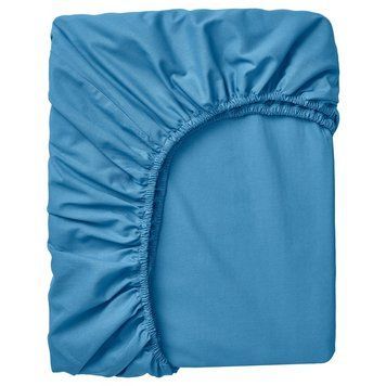 Простыня IKEA DVALA 140х200 см Синяя 805.757.01 805.757.01 ➜ Пакуємо МИ📦 фото