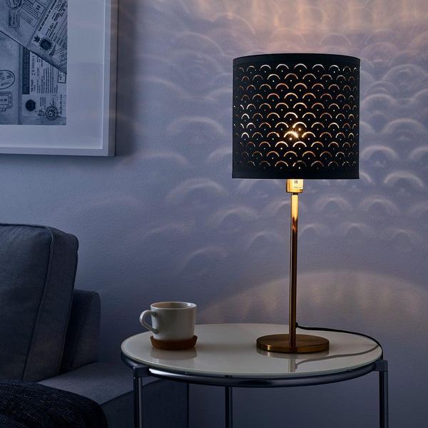 Настільна лампа IKEA NYMÖ / SKAFTET Діаметр - 24 см Чорно-золотиста 093.193.29 093.193.29 ➜ Пакуємо МИ📦 фото Настільна лампа IKEA NYMÖ / SKAFTET Діаметр - 24 см Чорно-золотиста 093.193.29 093.193.29 ➜ Пакуємо МИ📦 фото