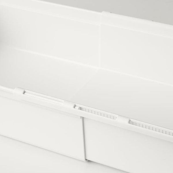 Контейнер выдвижной IKEA KACKLA 25-38x19 см Белый 706.020.50 706.020.50 ➜ Пакуємо МИ📦 фото