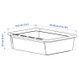 Контейнер выдвижной IKEA KACKLA 25-38x19 см Белый 706.020.50 706.020.50 ➜ Пакуємо МИ📦 фото 8