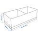Коробка с отделениями IKEA STUK 20х51х18 см Белая 804.744.34 804.744.34 ➜ Пакуємо МИ📦 фото 7