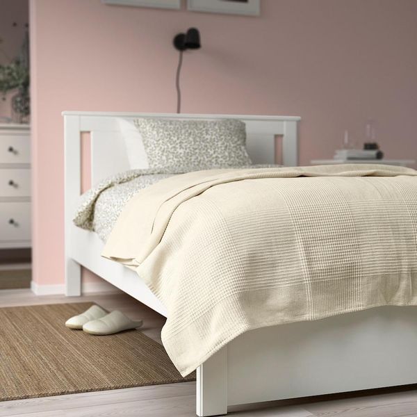 Покрывало IKEA INDIRA 230х250 см Бежевое 705.810.57 705.810.57 ➜ Пакуємо МИ📦 фото