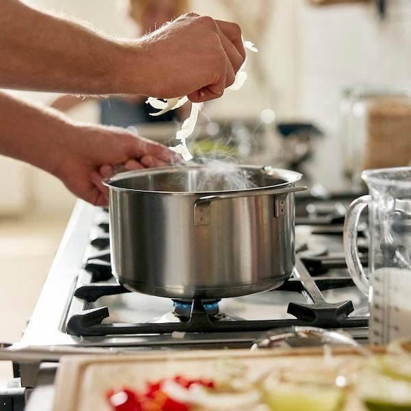 Кастрюля с крышкой IKEA HEMKOMST 3 л Стальная 405.131.40 405.131.40 ➜ Пакуємо МИ📦 фото Кастрюля с крышкой IKEA HEMKOMST 3 л Стальная 405.131.40 405.131.40 ➜ Пакуємо МИ📦 фото