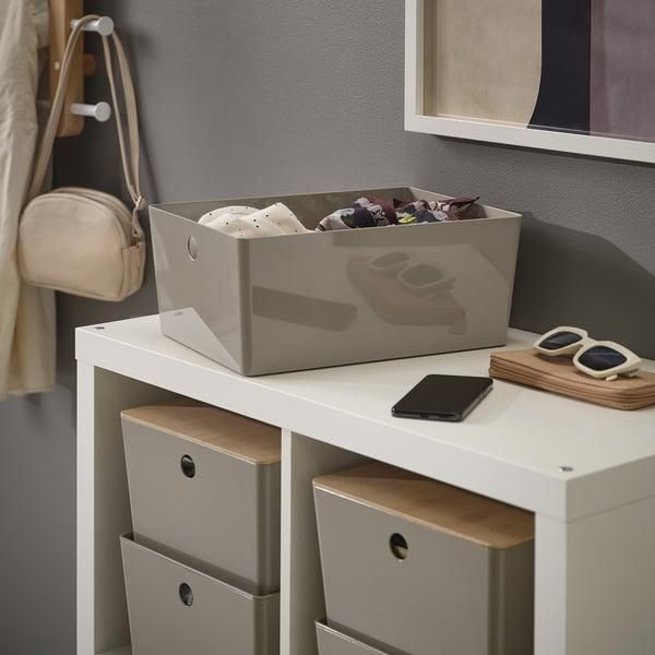 Контейнер с крышкой IKEA KUGGIS 26x35x15 см Темно-серый / бамбук 895.826.17 895.826.17 ➜ Пакуємо МИ📦 фото Контейнер с крышкой IKEA KUGGIS 26x35x15 см Темно-серый / бамбук 895.826.17 895.826.17 ➜ Пакуємо МИ📦 фото