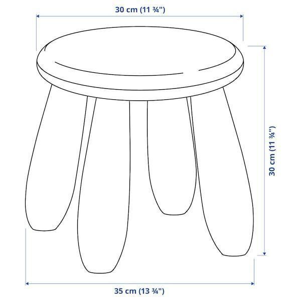 Табурет для детей IKEA MAMMUT Розовый 605.819.96 605.819.96 ➜ Пакуємо МИ📦 фото