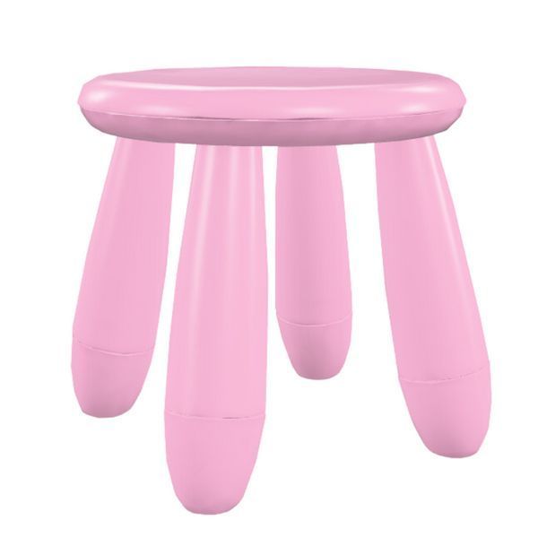 Табурет для детей IKEA MAMMUT Розовый 605.819.96 605.819.96 ➜ Пакуємо МИ📦 фото