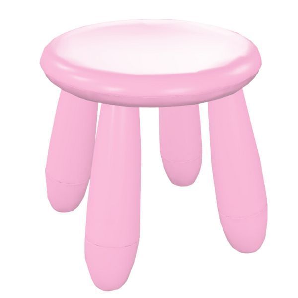 Табурет для детей IKEA MAMMUT Розовый 605.819.96 605.819.96 ➜ Пакуємо МИ📦 фото
