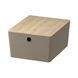 Контейнер с крышкой IKEA KUGGIS 26x35x15 см Темно-серый / бамбук 895.826.17 895.826.17 ➜ Пакуємо МИ📦 фото 1
