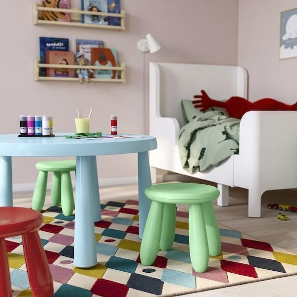 Табурет для детей IKEA MAMMUT Ярко-зеленый 405.866.07 405.866.07 ➜ Пакуємо МИ📦 фото