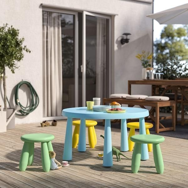 Табурет для детей IKEA MAMMUT Ярко-зеленый 405.866.07 405.866.07 ➜ Пакуємо МИ📦 фото