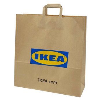 Сумка бумажная с ручками IKEA FRAKTA 36 л Крафтовая 003.194.04 003.194.04 ➜ Пакуємо МИ📦 фото