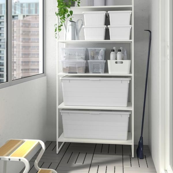 Контейнер для хранения с крышкой IKEA SOCKERBIT 38x76x30 см Белый 405.220.88 405.220.88 ➜ Пакуємо МИ📦 фото