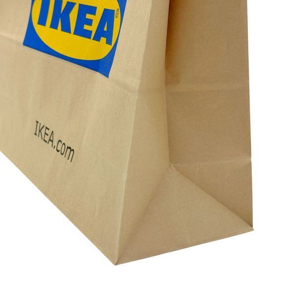 Сумка бумажная с ручками IKEA FRAKTA 36 л Крафтовая 003.194.04 003.194.04 ➜ Пакуємо МИ📦 фото
