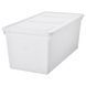 Контейнер для хранения с крышкой IKEA SOCKERBIT 38x76x30 см Белый 405.220.88 405.220.88 ➜ Пакуємо МИ📦 фото 1