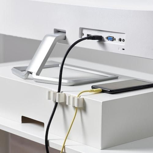 Набір тримачів кабелів IKEA KALKSTUFF 3 предмети 605.557.04 Білий 605.557.04 ➜ Пакуємо МИ📦 фото