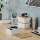 Контейнер с крышкой IKEA KUGGIS 13x18x8 см Белый / бамбук 695.612.82 695.612.82 ➜ Пакуємо МИ📦 фото 2