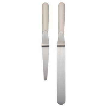 Набор лопаток для теста IKEA L&Auml;TTBAKAD Кремовые 2 предмета 304.852.65 304.852.65 ➜ Пакуємо МИ📦 фото
