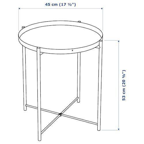 Стол-поднос IKEA GLADOM Белый 45x53 см 70337819 703.378.19 ➜ Пакуємо МИ📦 фото Стол-поднос IKEA GLADOM Белый 45x53 см 70337819 703.378.19 ➜ Пакуємо МИ📦 фото