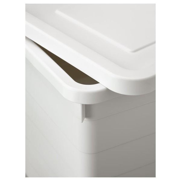 Контейнер с крышкой IKEA SOCKERBIT 38x51x30 см Белый 803.160.67 803.160.67 ➜ Пакуємо МИ📦 фото