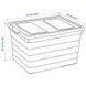 Контейнер с крышкой IKEA SOCKERBIT 38x51x30 см Белый 803.160.67 803.160.67 ➜ Пакуємо МИ📦 фото 6