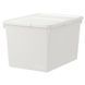 Контейнер с крышкой IKEA SOCKERBIT 38x51x30 см Белый 803.160.67 803.160.67 ➜ Пакуємо МИ📦 фото 1