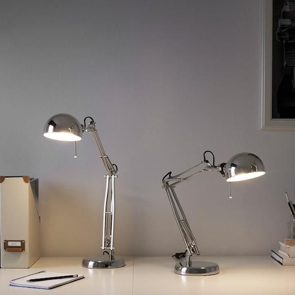 Настольная лампа IKEA FORSÅ 80146763 Никелированная 801.467.63 ➜ Пакуємо МИ📦 фото Настольная лампа IKEA FORSÅ 80146763 Никелированная 801.467.63 ➜ Пакуємо МИ📦 фото