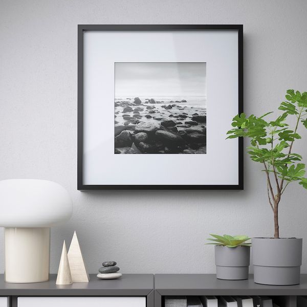 Рамка для фотографий IKEA SANNAHED 50x50 см Черная 405.281.65 405.281.65 ➜ Пакуємо МИ📦 фото
